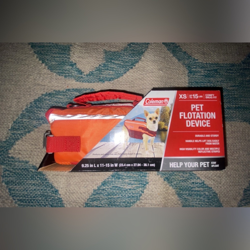 Coleman Bright Orange Pet Life Vest